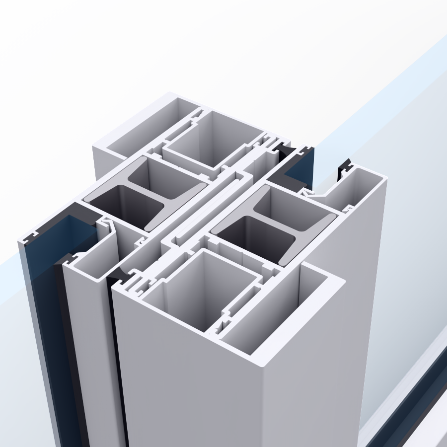 Interlock — panel-to-panel meeting stile cross-section